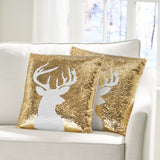 Glam Velvet Christmas Throw Pillow - NH228313