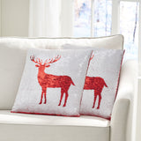Glam Sequin Christmas Throw Pillow Cover - NH677313