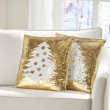 Glam Sequin Christmas Throw Pillow - NH287313