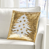 Glam Sequin Christmas Throw Pillow - NH287313