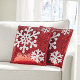 Glam Sequin Christmas Throw Pillow Cover - NH887313