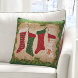 Modern Fabric Christmas Throw Pillow - NH597313