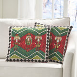 Modern Fabric Christmas Throw Pillow - NH897313