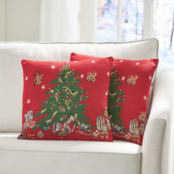 Modern Fabric Christmas Throw Pillow Cover - NH108313