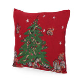 Modern Fabric Christmas Throw Pillow - NH208313