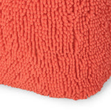 Modern Microfiber Chenille Cube Pouf - NH701413