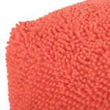 Modern Microfiber Chenille Cube Pouf - NH701413