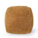 Modern Microfiber Chenille Cube Pouf - NH701413