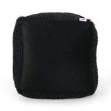 Modern Microfiber Chenille Round Pouf - NH011413