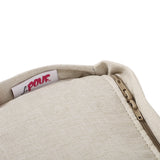 Contemporary Two Tone Fabric Cube Pouf - NH999313