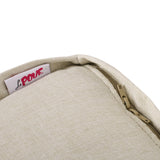 Contemporary Two Tone Fabric Cube Pouf - NH999313