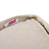 Contemporary Two Tone Fabric Cube Pouf - NH999313