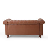 Modern Glam Tufted Loveseat with Nailhead Trim - NH285413