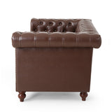 Modern Glam Tufted Loveseat with Nailhead Trim - NH285413