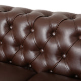 Modern Glam Tufted Loveseat with Nailhead Trim - NH285413