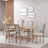 French Country Wood Upholstered Dining Chair (Set of 6) - NH955513