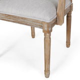 French Country Wood Upholstered Dining Chair - NH511513