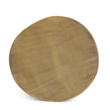 Handcrafted Boho Aluminum Face Side Table - NH545413