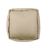 Modern Velveteen Cube Pouf - NH767313