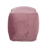 Modern Velveteen Cube Pouf - NH767313