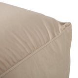Modern Velveteen Cube Pouf - NH767313
