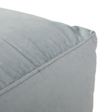 Modern Velveteen Cube Pouf - NH767313