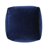 Modern Velveteen Cube Pouf - NH767313