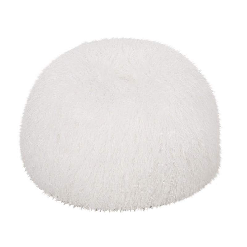 Modern Glam 3 Foot Faux Fur Bean Bag - NH169313