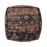 Contemporary Fabric Cube Pouf - NH758313