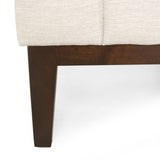 Contemporary Fabric 3 Seater Sofa with Accent Pillows - NH249413