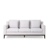 Contemporary Fabric 3 Seater Sofa with Accent Pillows - NH249413