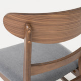 Natural Walnut Finish 50-inch Rectangular 5 Piece Dining - NH253992