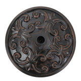 Outdoor Bronze Resin and Black Steel Unbrella Base - NH183003