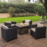 4-Seater Outdoor Fire Pit Chat Set - NH093003