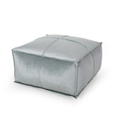 Modern Glam Velvet Square Bean Bag Ottoman - NH189213