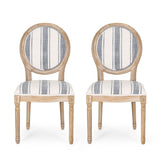 French Country Fabric Dining Chairs - NH419413