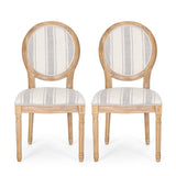 French Country Fabric Dining Chairs - NH419413