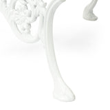 Outdoor Handcrafted Mango Wood Chair, Set of 2, Rustic Brown and White - NH571513