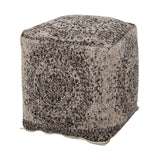 Contemporary Fabric Cube Pouf - NH758313