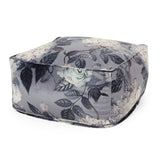 Traditional Fabric Flower Print Pouf - NH105413