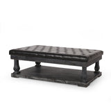 Contemporary Fabric Rectangular Ottoman - NH400313