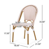 Brandy Outdoor French Bistro Chair, Set of 2