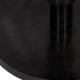 Modern Industrial Handcrafted Mango Wood Pedestal Dining Table, Natural and Raw Charcoal - NH685513