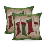 Modern Fabric Christmas Throw Pillow - NH597313