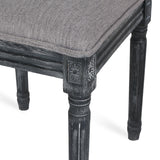 French Country Wood and Cane Upholstered Dining Chair (Set of 6) - NH794513