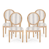 French Country Fabric Dining Chairs - NH419413
