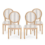 French Country Fabric Dining Chairs - NH419413