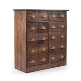 Handcrafted Boho Mango Wood Cabinet - NH289313