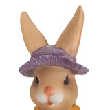 Outdoor Rabbit Garden Statue, Brown and Orange - NH289413