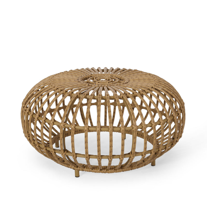 Outdoor Boho Wicker Coffee Table - NH895313